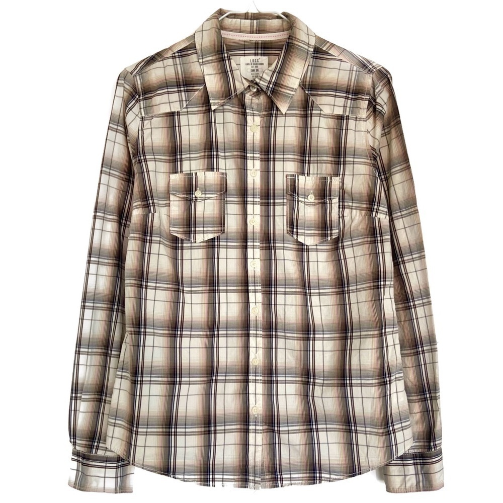 Checkered Pastel Plaid Modern Pocket Shirt